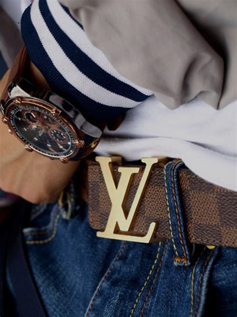 black louis vuitton belt outfit|Louis Vuitton suede belt.